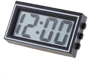 Mini Digitale Kalender Lcd Auto Truck Dashboard Datum Tijd Kalender Klok Zwart