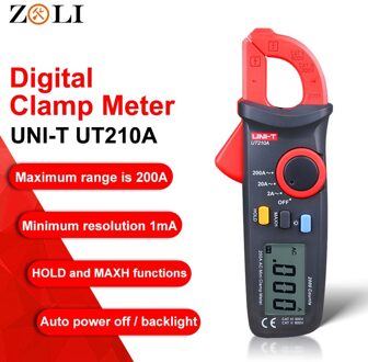 Mini Digitale Klem Meter UNI-T UT210A Non Contact Multimeter Ac/Dc Stroom Spanning Capaciteit True Rms Auto Range Vfc handheld