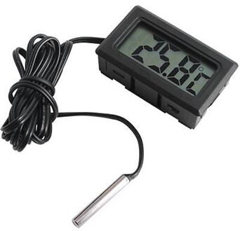 Mini Digitale LCD Temperatuur Meter Elektronische Thermometer Sensor Tester met 1 meter gegoten koffer probe BZ