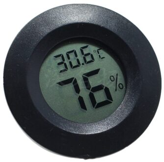 Mini Digitale Lcd Thermometer Hygrometer Vochtigheid Temperatuur Meter Indoor Tester Huishoudelijke Thermometers zwart