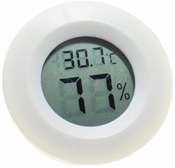 Mini Digitale Thermometer Hygrometer Temperatuur En Vochtigheid Computer Koelkast Vriezer Tester Lcd-scherm Instrument Thermometer wit