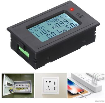 Mini Digitale Voltmeter Amperemeter Ac Panel Amp Volt Voltage Current Meter Tester Dual Lcd Display A1 21 10