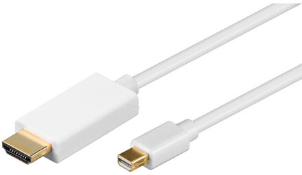 Mini-DisplayPort > HDMI Kabel 2m Wit