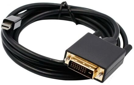 Mini DisplayPort Male to DVI Male,1.8 meters, Black - small