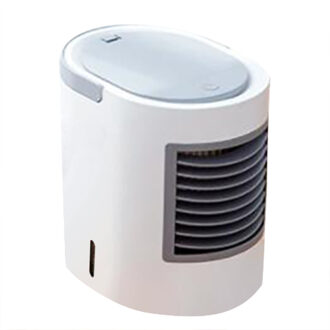 Mini Draagbare Airconditioner Energie Efficiënte Conditioning Desktop Cooling Kleine Kleurrijke Smart Home Multifunctionele Zomer Fan grijs