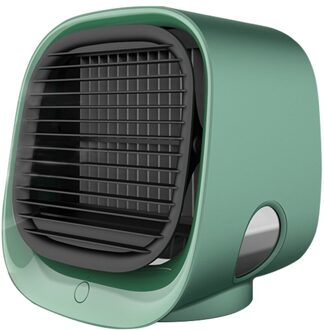 Mini Draagbare Airconditioner Met Nachtlampje Desktop Luchtkoeler Fan Waterkoeling Auto Fan Luchtbevochtiger Luchtreiniger groen