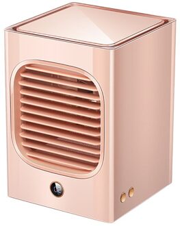 Mini Draagbare Airconditioner Multifunctionele Sterilisatie Luchtbevochtiger Luchtreiniger Air Cooler Fan Hoofd Schudden Airconditioning # Gb40 Roze