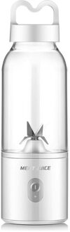 Mini Draagbare Elektrische Fruit Juicer Persoonlijke Sap Cup Smoothie Maker Blender U1JE wit