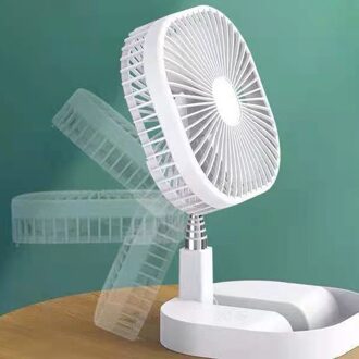 Mini Draagbare Fans Telescopische Opvouwbare Usb Oplaadbare Ventilator Lucht Koeler Laag Geluidsniveau 4 Versnellingen Timing Opvouwbare Fan