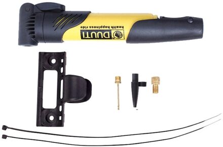 Mini Draagbare Hoge Sterkte Plastic Fiets Luchtpomp Bike Tire Inflator Super Licht Accessoires Mtb Racefiets Fietsen Pomp geel