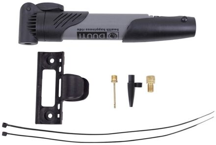 Mini Draagbare Hoge Sterkte Plastic Fiets Luchtpomp Bike Tire Inflator Super Licht Accessoires Mtb Racefiets Fietsen Pomp grijs