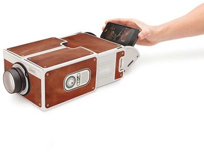 Mini Draagbare Kartonnen Smart Telefoon Projector 2.0 Mobiele Telefoon Projectie Audio Video Projector Voor Home Theater Ios Android Alle