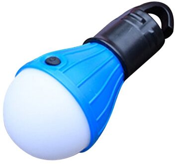 Mini Draagbare Lantaarn Tent Licht Lamp Led Emergency Lamp Waterdicht Opknoping Haak Zaklamp Voor Outdoor Camping Blauw