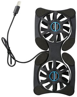 Mini Draagbare Laptop Fan Koeler Vouwen Opvouwbare Usb Dual Fan Koeler Cooling Pad Voor Pc Laptop Notebook