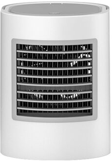 Mini Draagbare Luchtkoeler Ventilator Airconditioner Met Led Sfeerverlichting Desktop Air Cooling Fan Luchtbevochtiger Voor Kantoor # Y # G40 licht grijs