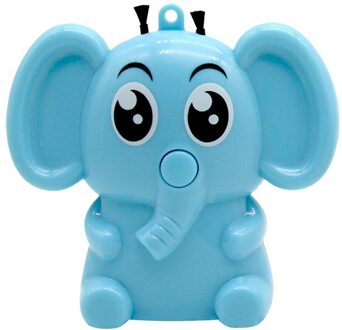 Mini Draagbare Luchtreiniger Persoonlijke Reizen, Thuis Cartoon Wearable Luchtreiniger Ketting Usb Opladen Air Cleaner blauw