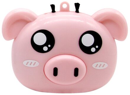 Mini Draagbare Luchtreiniger Persoonlijke Reizen, Thuis Cartoon Wearable Luchtreiniger Ketting Usb Opladen Air Cleaner roze