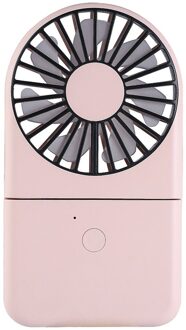 Mini Draagbare Persoonlijke Bureau Ventilator Usb Oplaadbare Opvouwbare Neck Ventilator Met Lanyard Mute Fans Met Power Lange Levensduur Batterij roze