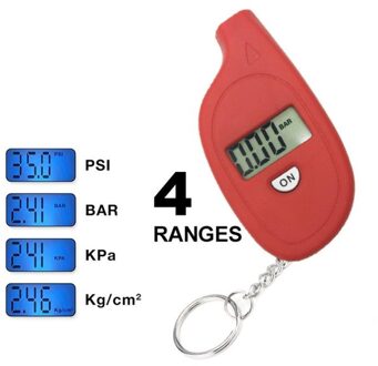 Mini Draagbare Sleutelhanger Band Band Wiel Luchtdrukmeter Tester Digitale Lcd 5-100 Psi Processie Tool Bandenspanning monitor 01
