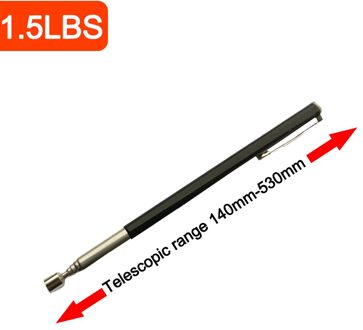 Mini Draagbare Telescopische Magnetische Magneet Pen Pick Up Tool Uitschuifbare Pickup Staaf Stok Voor Picking Up Moer Bout Schroeven Handige tool 1.5 LBS nee licht A