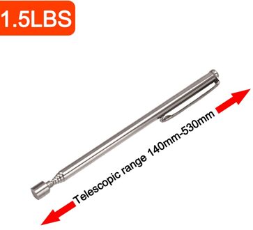 Mini Draagbare Telescopische Magnetische Magneet Pen Pick Up Tool Uitschuifbare Pickup Staaf Stok Voor Picking Up Moer Bout Schroeven Handige tool 1.5 LBS nee licht B