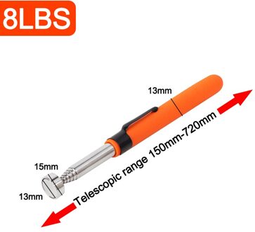 Mini Draagbare Telescopische Magnetische Magneet Pen Pick Up Tool Uitschuifbare Pickup Staaf Stok Voor Picking Up Moer Bout Schroeven Handige tool 8 LBS nee licht