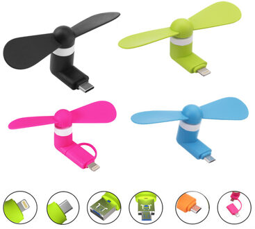 Mini Draagbare Type-C USB Mobiele Telefoon Cooler Fan Mute Fan Gadget voor Android Gag Speelgoed Zomer Notebook computer cooling Gadgets type-Candroid iphone