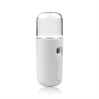 Mini Draagbare Ultrasone Auto Luchtbevochtiger Facial Steamer Aroma Diffuser Aroma Essentiële Olie Diffuser USB Home Office Spuit wit met USB