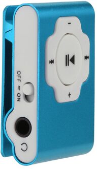 Mini Draagbare Usb Mp3 Player Ondersteuning Micro Sd Tf Card 32Gb Sport Muziek Media Mp3 Bluetooth Radio Fm Usb mp3 Speler Blauw