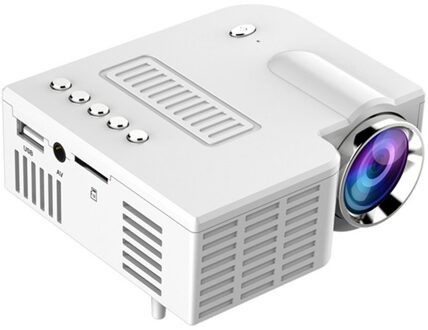 Mini Draagbare Video Projector Led Wifi Projector UC28C 1080P Video Home Cinema Movie Game Cinema Kantoor Video Projector Wit
