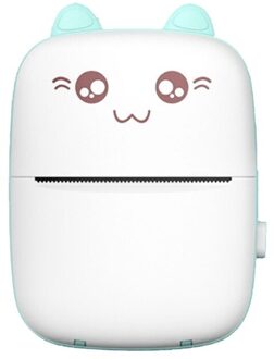 Mini Draagbare Voor Mobiele Telefoon Draadloze Bluetooth Thermische Printer Foto Label Printer Papier Bedrukt Vel HX6A Blauw