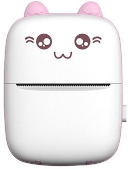 Mini Draagbare Voor Mobiele Telefoon Draadloze Bluetooth Thermische Printer Foto Label Printer Papier Bedrukt Vel Roze