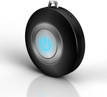 Mini Draagbare Wearable Ketting Luchtreiniger Negatieve Ionen Generator Lage Noise W Etherische Olie Diffuser Voor Home Auto Usb Nebulize zwart