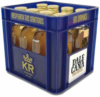 Mini drawer golden rum Dale cane 8 bottles of 50ml KRDrinks