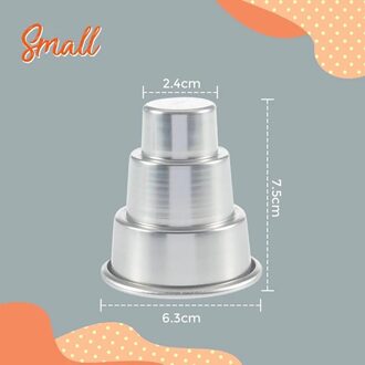 Mini Drie-Tiered Cake Pan Puddingvorm Muffin Decorating Mould Gereedschap Keuken Dessert Cake Decorating Gereedschap Bakvormen