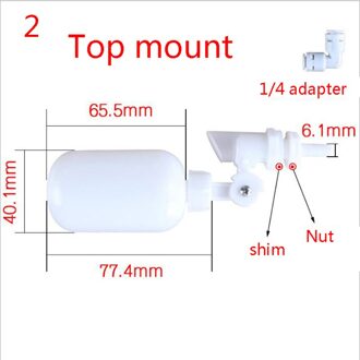 Mini Drijvende Kogelkraan Aquarium Fish Tank Water Tank Niveauregeling Ball Cock A2