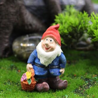 Mini Dronken Gnome Dwergen Grappig Hars Standbeeld Leuke Diy Bonsai Decoratie Voor Bureau Outdoor Tuin Sculptuur Decor # J20
