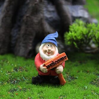 Mini Dronken Gnome Dwergen Grappig Hars Standbeeld Leuke Diy Bonsai Decoratie Voor Bureau Outdoor Tuin Sculptuur Decor # J20