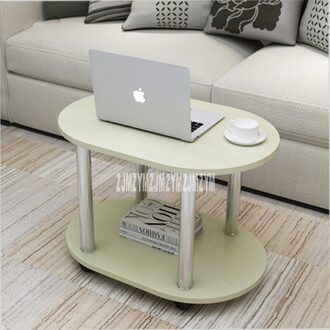 Mini Eenvoudige Verwijderbare Salontafel Woonkamer Klein Appartement Sofa Side Balkon Slaapkamer Nordic Kleine Ronde Tafel Meubels wit maple kleur