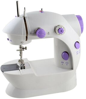 Mini Electric Desktop Sewing Machine 6W 2-Speed Lockstitch Sewing ABS+Electronic Components Sewing Machine