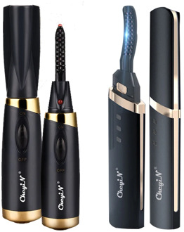 Mini Electric Heated Eyelash Curler USB Rechargeable Fast Heat Eyelash Curler Clip Curling Iron Makeup Long Lasting Beauty Tool