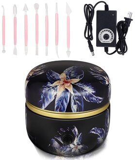 Mini Elektrische Aardewerk Forming Machine Met Lade En 8 Stuks Klei Gereedschap Voor Diy Keramische Werk Klei Art Ambachten licht grijs