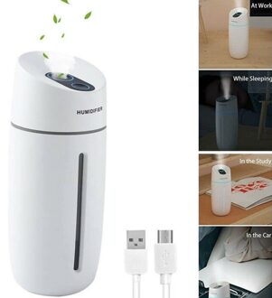 Mini Elektrische Air Diffuser Olie Luchtbevochtiger Nachtlampje Up Thuis Relax wit