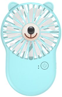 Mini Elektrische Handheld Fan Draagbare Usb Opladen Fans Voor Student Slaapzaal Blauw