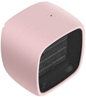 Mini Elektrische Kachel Met Negatieve Ionen Zuiverende Lucht Laag Geluidsniveau Energiebesparende Warm Verwarming Kantoor Kachels-Us Plug roze