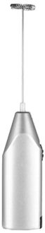 Mini Elektrische Melk Frothers Drinken Foamer Whisk Mixer Stirrer Koffie Eiklopper Keuken Accessoires Zilver