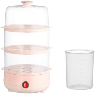 Mini Elektrische Pan Ketels 3-Layer Gekookt Ei Fornuis Multifunctionele Warmte 21 Eieren Broodje Eten Boiler Steamer 220V auto Shut