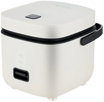 Mini Elektrische Rijstkoker Thuis Keukenapparatuur 2-Layer Verwarming Voedsel Stoomboot Multifunctionele Maaltijd Koken Pot wit