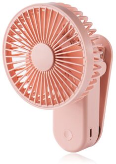 Mini Elektrische Ventilator Magnetische Clip Fan Mini Cooling Fan Usb Desktop Airconditioning Fan Oplaadbare Handige Kleine Fan roze