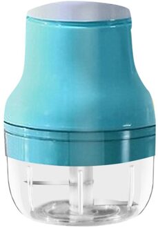 Mini Elektrische Voedsel Vlees Juicer Huishoudelijke Usb Knoflook Chopper Draadloze Stamper Ui Groente Keuken Tool Blender blauw
